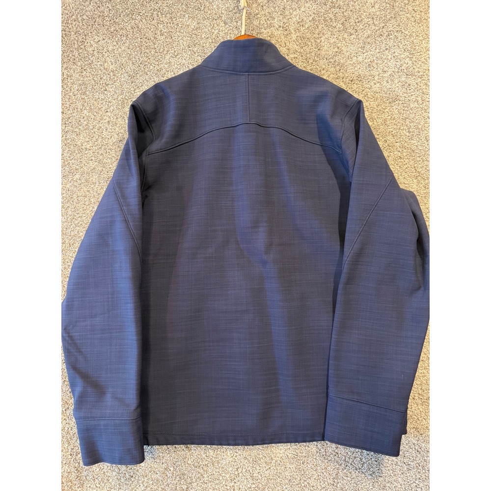 Under Armour Jacket Mens Large Blue Pepsi ColdGear Full Zip Softshell Mock Neck - Picture 2 of 12